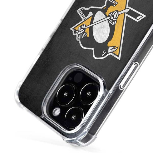 NHL Pittsburgh Penguins Distressed iPhone 16 Pro MagSafe Case